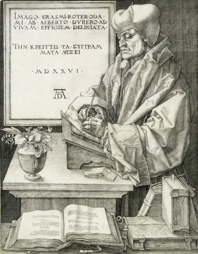 Desiderius Erasmus of Rotterdam, 1526 by Albrecht Dürer